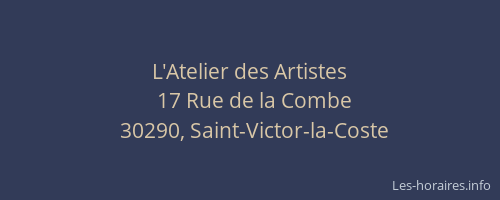 L'Atelier des Artistes