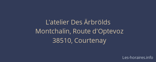 L'atelier Des &Auml;rbr&ouml;lds