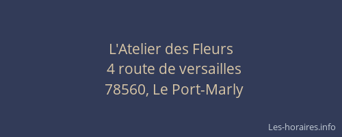 L'Atelier des Fleurs