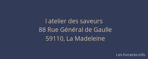 l atelier des saveurs