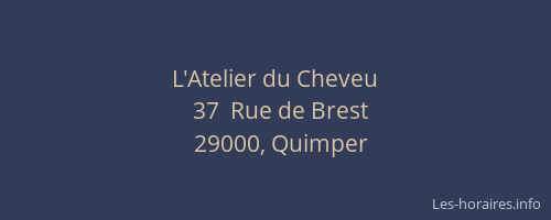 L'Atelier du Cheveu