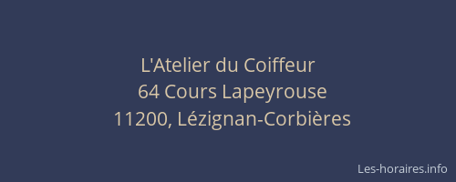 L'Atelier du Coiffeur