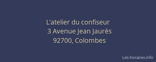 L'atelier du confiseur