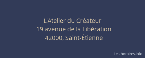 L'Atelier du Créateur