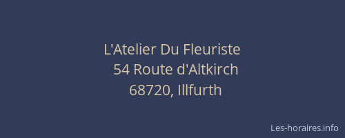 L'Atelier Du Fleuriste