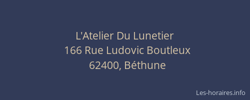 L'Atelier Du Lunetier
