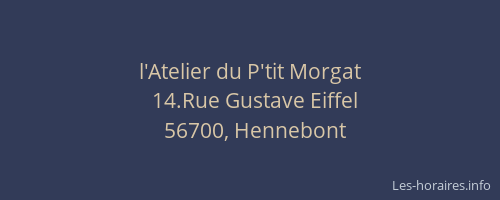 l'Atelier du P'tit Morgat