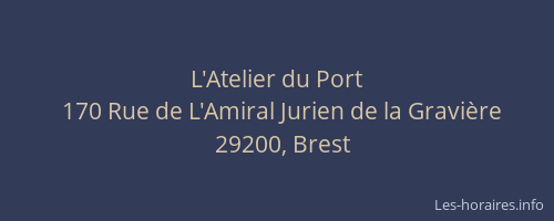 L'Atelier du Port