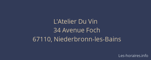 L'Atelier Du Vin