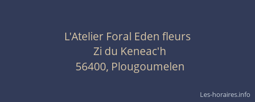 L'Atelier Foral Eden fleurs