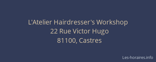 L'Atelier Hairdresser's Workshop