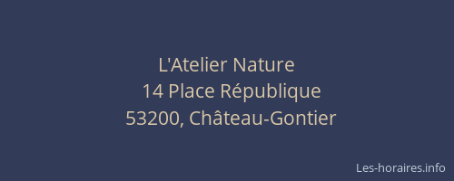 L'Atelier Nature