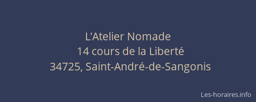 L'Atelier Nomade