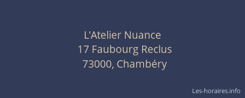 L'Atelier Nuance