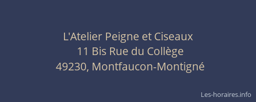 L'Atelier Peigne et Ciseaux
