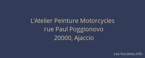 L'Atelier Peinture Motorcycles