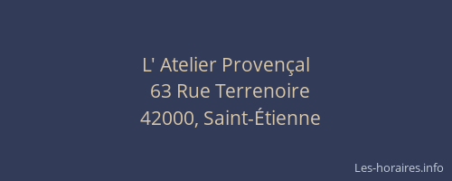 L' Atelier Provençal