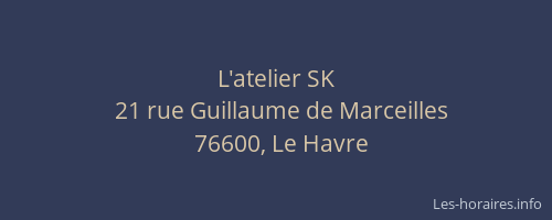 L'atelier SK