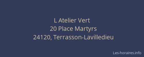 L Atelier Vert