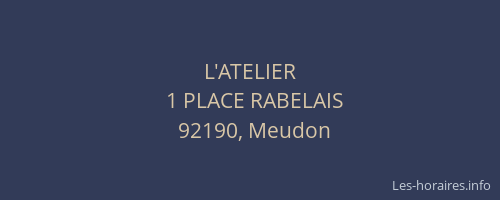 L'ATELIER