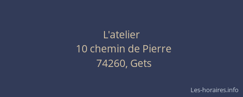 L'atelier