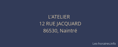 L'ATELIER