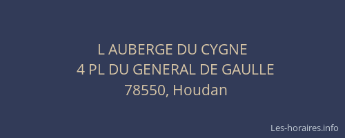 L AUBERGE DU CYGNE