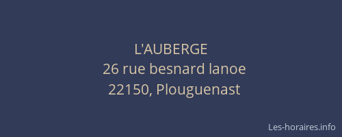L'AUBERGE