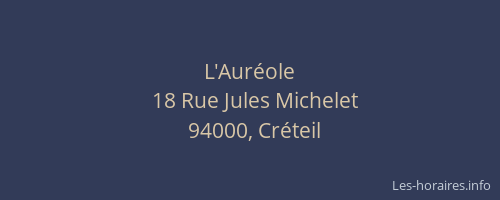 L'Aur&eacute;ole