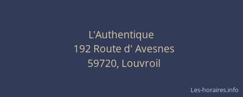 L'Authentique