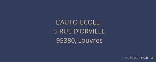 L'AUTO-ECOLE