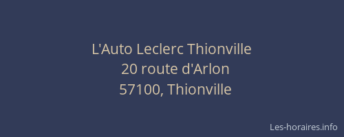 L'Auto Leclerc Thionville