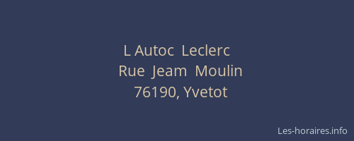 L Autoc  Leclerc