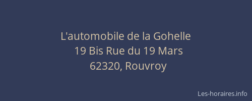 L'automobile de la Gohelle