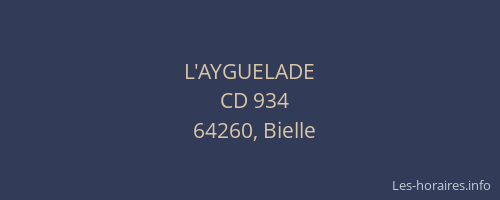 L'AYGUELADE