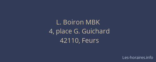 L. Boiron MBK