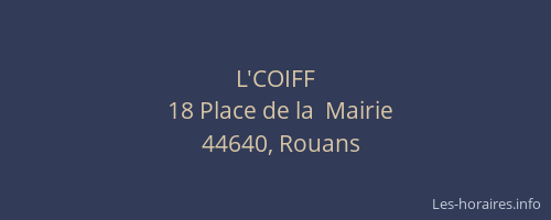 L'COIFF