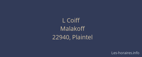 L Coiff