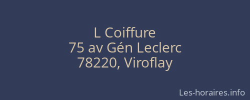 L Coiffure