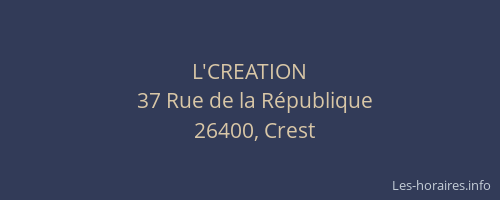 L'CREATION