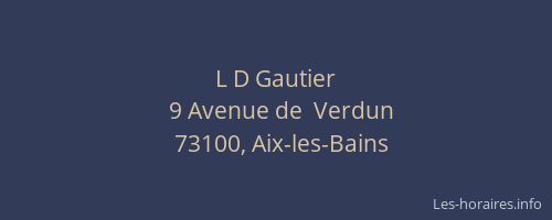 L D Gautier