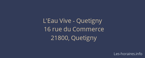 L'Eau Vive - Quetigny