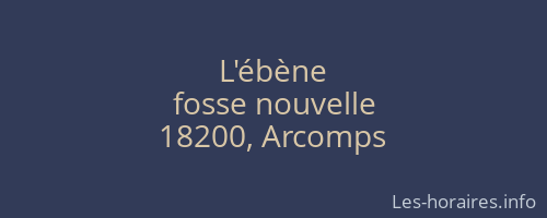 L'ébène