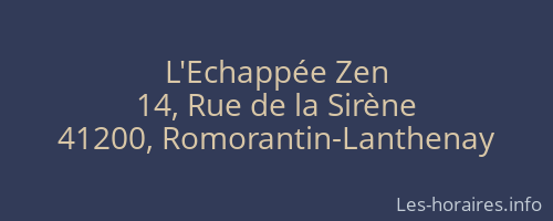 L'Echappée Zen