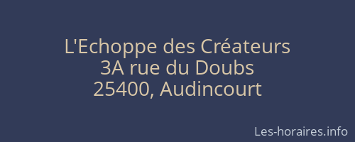 L'Echoppe des Créateurs