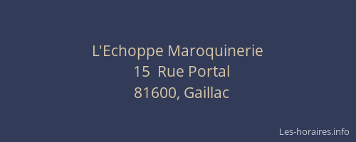 L'Echoppe Maroquinerie