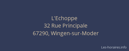 L'Echoppe