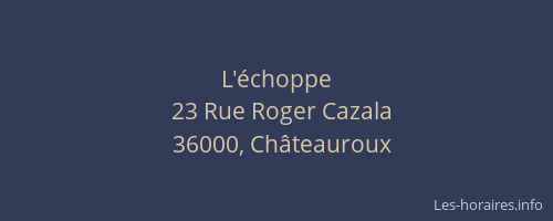 L'échoppe