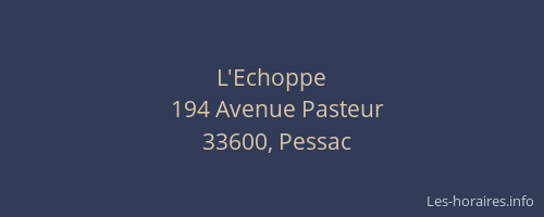 L'Echoppe