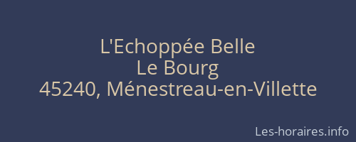 L'Echoppée Belle
